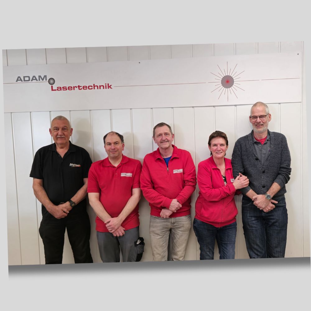 Das Organisationsteam beim Maschinenabbau